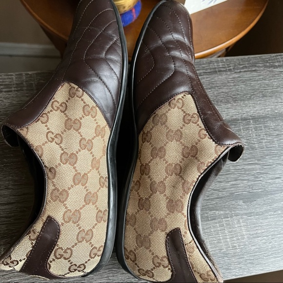 Gucci GG Coated Canvas Leather Front Ribbon Trim Sneaker Gucci Sz 10.5 (US11) - Picture 4 of 12